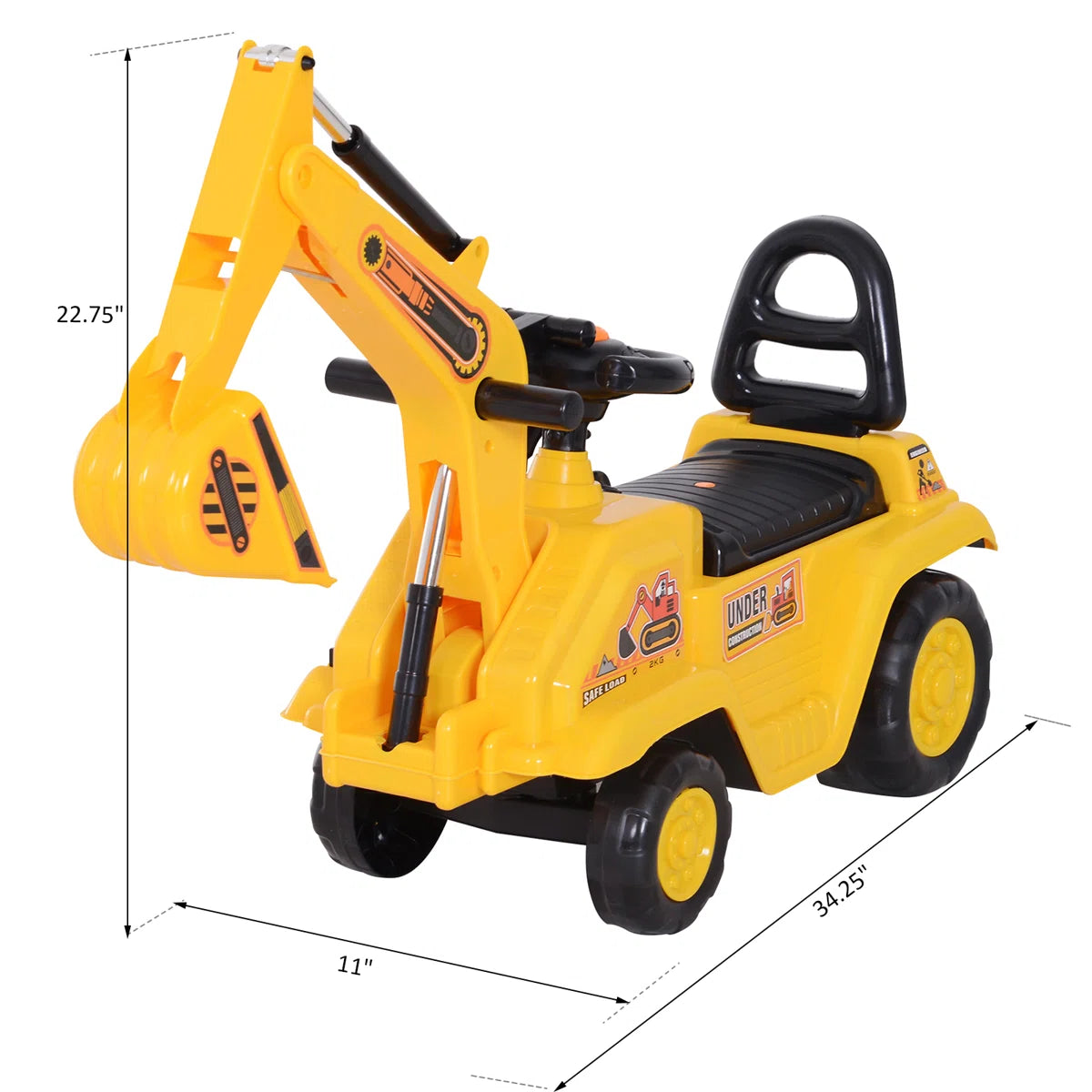 HomCom Push/Pull Ride On Toy