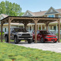 Solid Wood Carport Gazebo